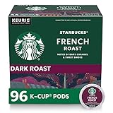 Starbucks K-Cup Coffee Pods—Dark Roast Coffee—French Roast for Keurig Brewers—100% Arabica—4...