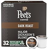 Peet's Coffee, Dark Roast K-Cup Pods for Keurig Brewers - Major Dickason's Blend 32 Count (1 Box of...