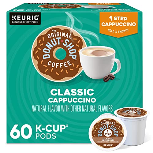 The Original Donut Shop One-Step Classic Cappuccino, Keurig Single-Serve K-Cup Pods, 60 Count (6...