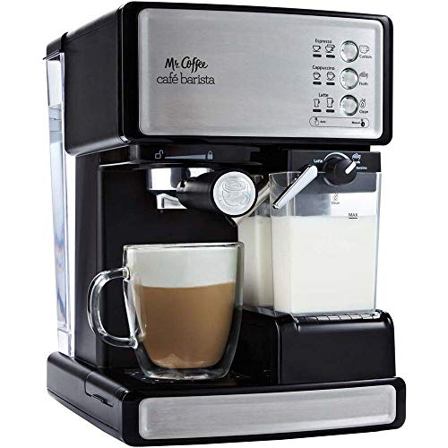 Mr. Coffee Espresso and Cappuccino Machine, Programmable Coffee Maker with Automatic Milk Frother...