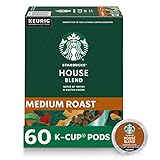 Starbucks K-Cup Coffee Pods—Medium Roast Coffee—House Blend for Keurig Brewers—100%...