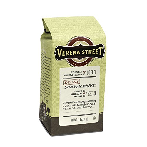 Verena Street 11 Ounce Ground, Swiss Water Process Decaf Coffee, Sunday Drive Decaffeinated, Medium...