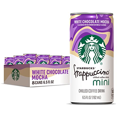 Starbucks Frappuccino Coffee Drink, White Chocolate Mocha, Mini, 6.5 Fl Oz Bottles (Pack of 8)