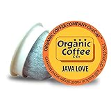 The Organic Coffee Co. Compostable Coffee Pods - Java Love (80 Ct) K Cup Compatible including Keurig...