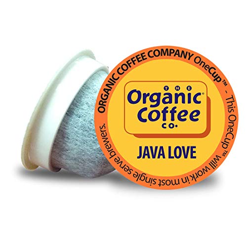 The Organic Coffee Co. Compostable Coffee Pods - Java Love (36 Ct) K Cup Compatible including Keurig...