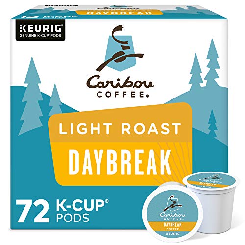 Caribou Coffee Daybreak Morning Blend Keurig Single-Serve K-Cup Pod, Light Roast Coffee, 72 Count (6...