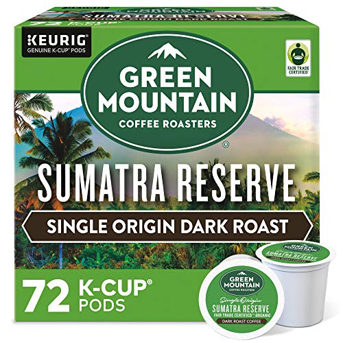 Green Mountain Coffee Roasters Sumatra Reserve Keurig Single-Serve K-Cup pods, Dark Roast Coffee, 72...