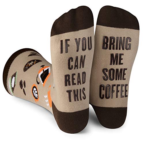 Lavley If You Can Read This, Bring Me Funny Socks - Novelty Gifts for Men, Women and Teens (US,...