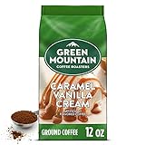 Green Mountain Coffee Roasters, Caramel Vanilla Cream, Ground Flavored Coffee, Light Roast, Bagged...