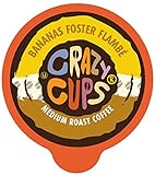 Crazy Cups Flavored Coffee for Keurig K-Cup Machines, Bananas Foster Flambe', Hot or Iced Drinks, 22...