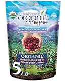 5LB Subtle Earth Organic Coffee - Medium Dark Roast - Whole Bean Coffee - 100% Arabica Beans - Low...