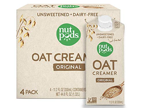 nutpods Oat Original, (4-Pack), Unsweetened Dairy-Free Creamer, Nut-Free Creamer, Made from Oats,...