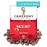 Cameron's Coffee Roasted Whole Bean Coffee, Flavored, Hazelnut, 4lb (Pack of 1)