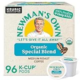 Newman's Own Organics Special Blend Keurig Single-Serve K-Cup Pods, Medium Roast Coffee, 96 Count (4...