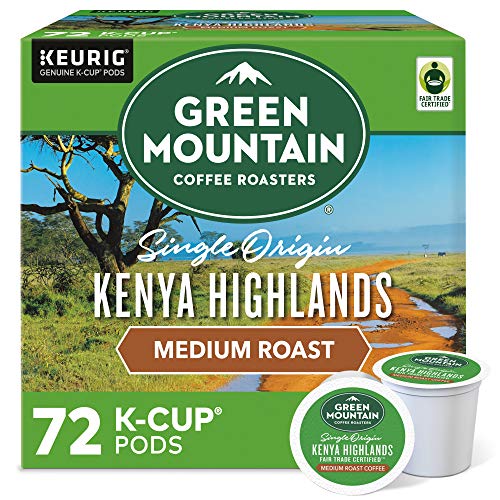 Green Mountain Coffee Roasters Kenya Highlands, Single-Serve Keurig K-Cup Pods, Medium Roast Coffee,...