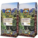 Java Planet Low Acid Coffee, Organic Guatemala Single Origin: Whole Bean Medium Roast - Smooth Full...