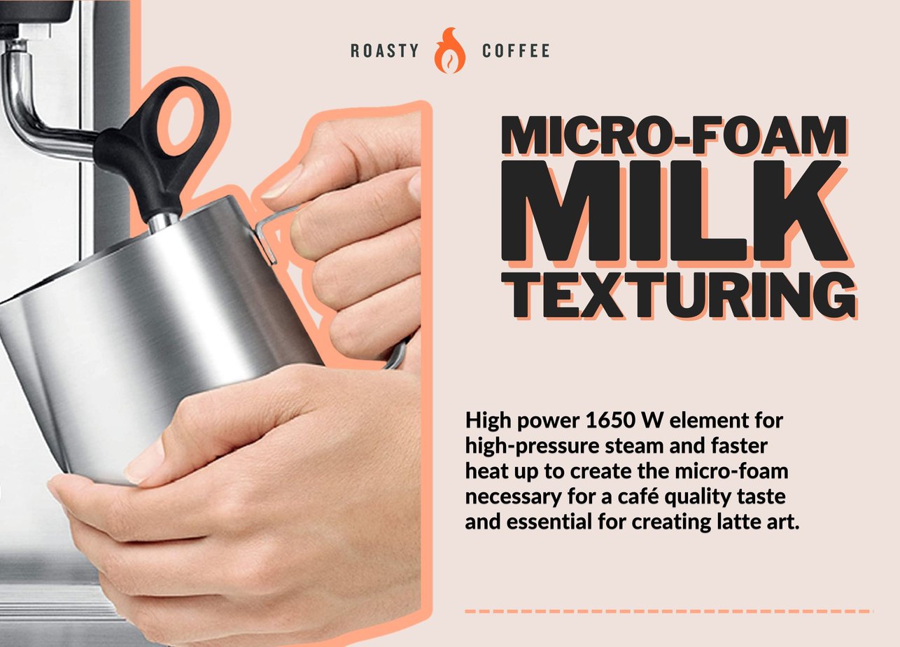 BREVILLE INFUSER Micro-Foam Milk Texturing