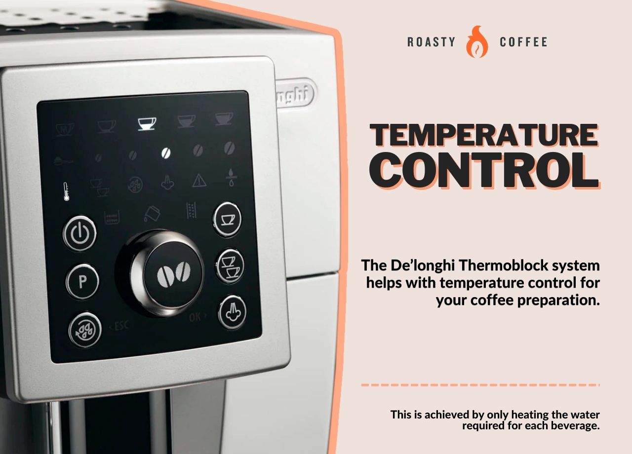 DE’LONGHI MAGNIFICA Temperature control