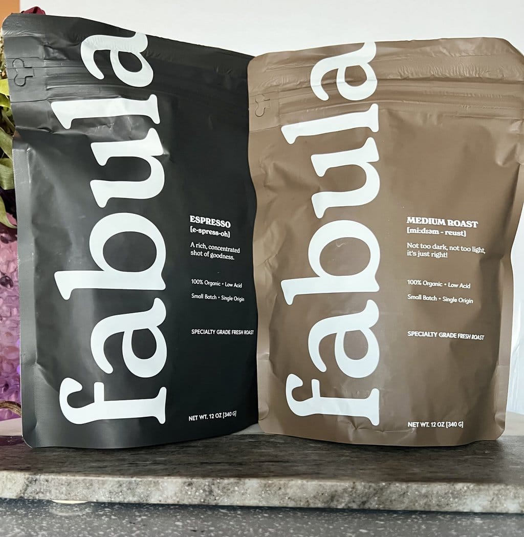 Fabula Coffee medium roast and espresso