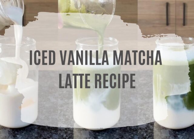 Iced Vanilla Matcha Latte