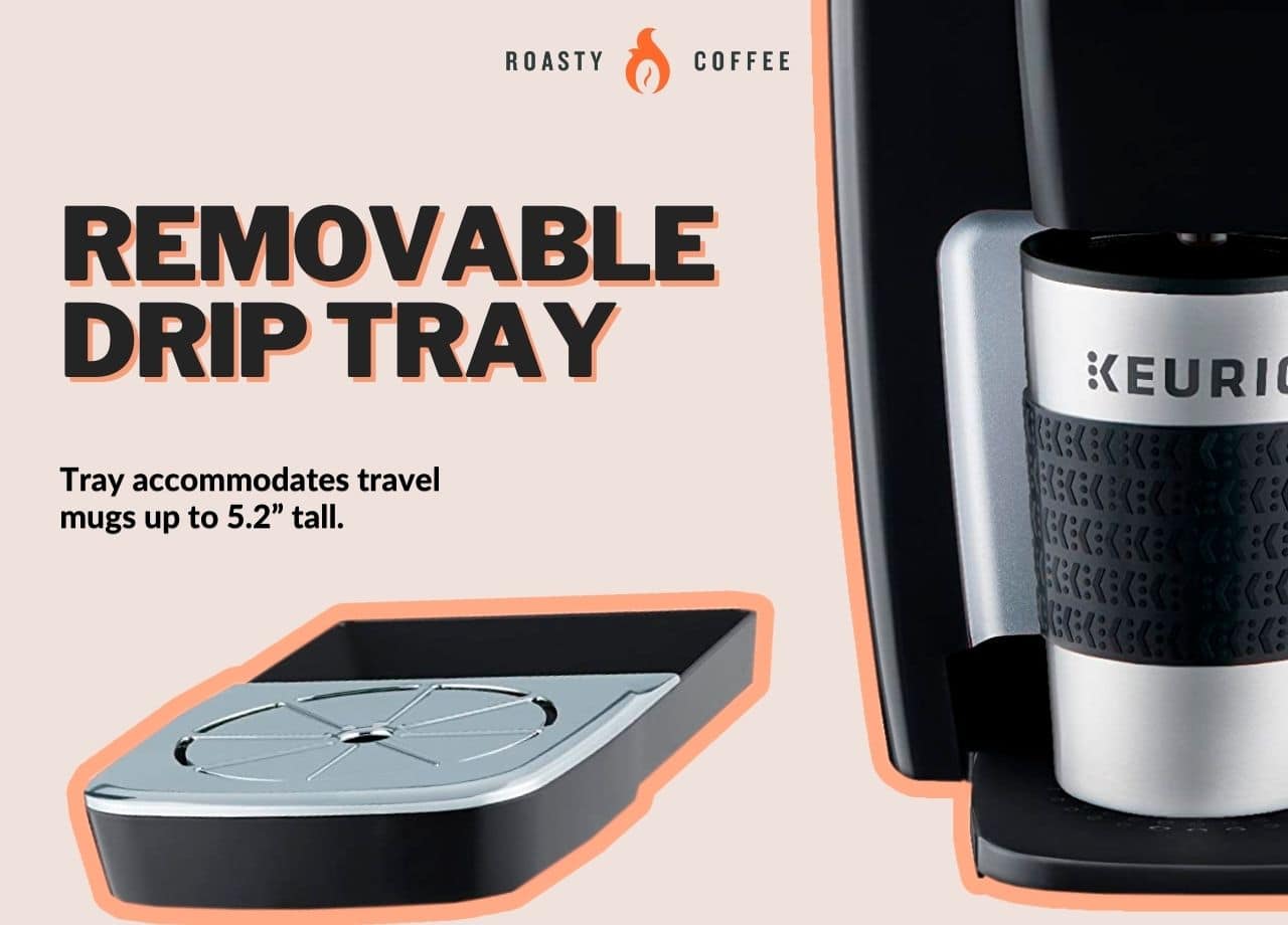 KEURIG K15 removable drip tray