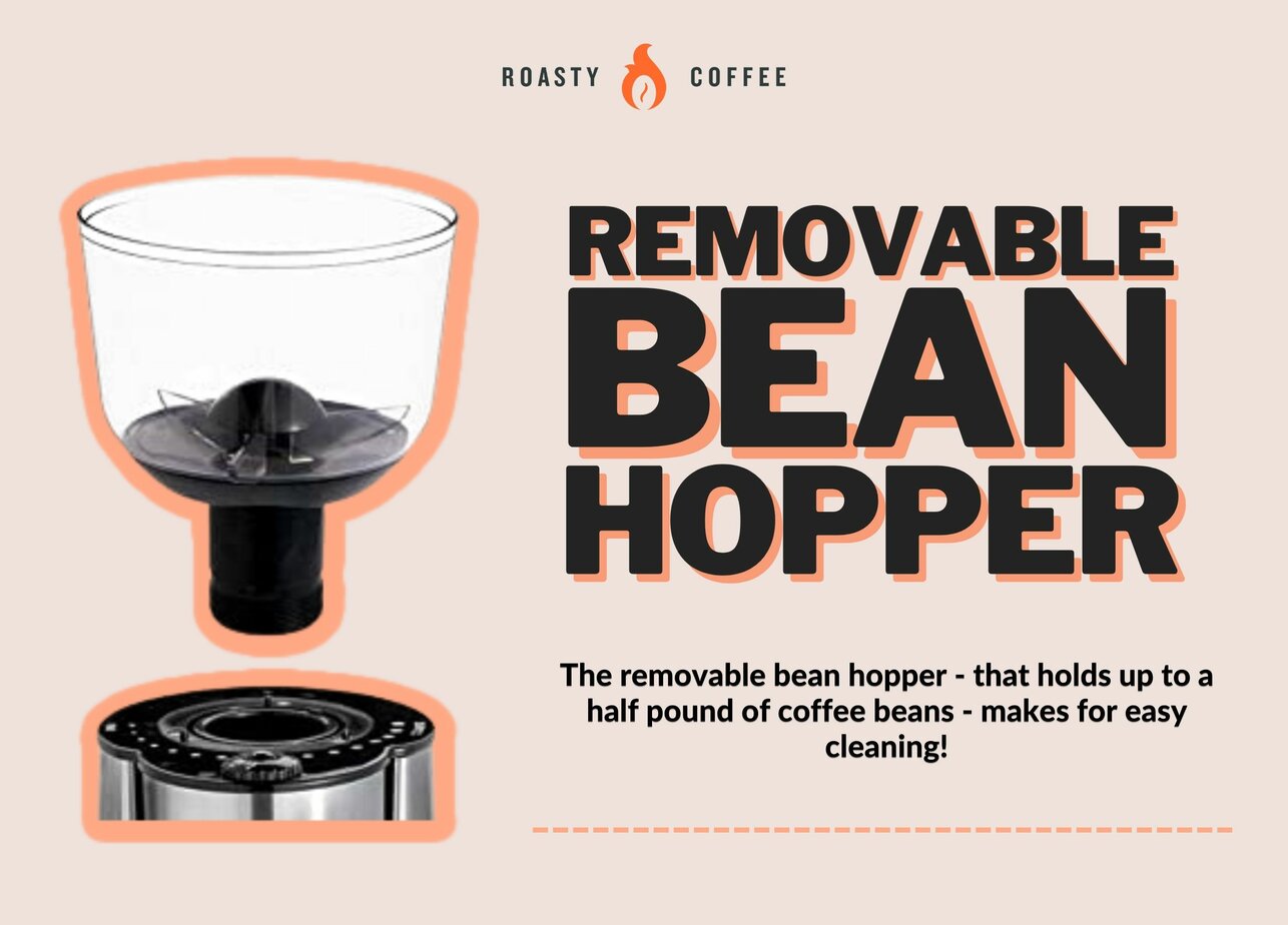 MR. COFFEE BURR GRINDER Removable Bean Hopper