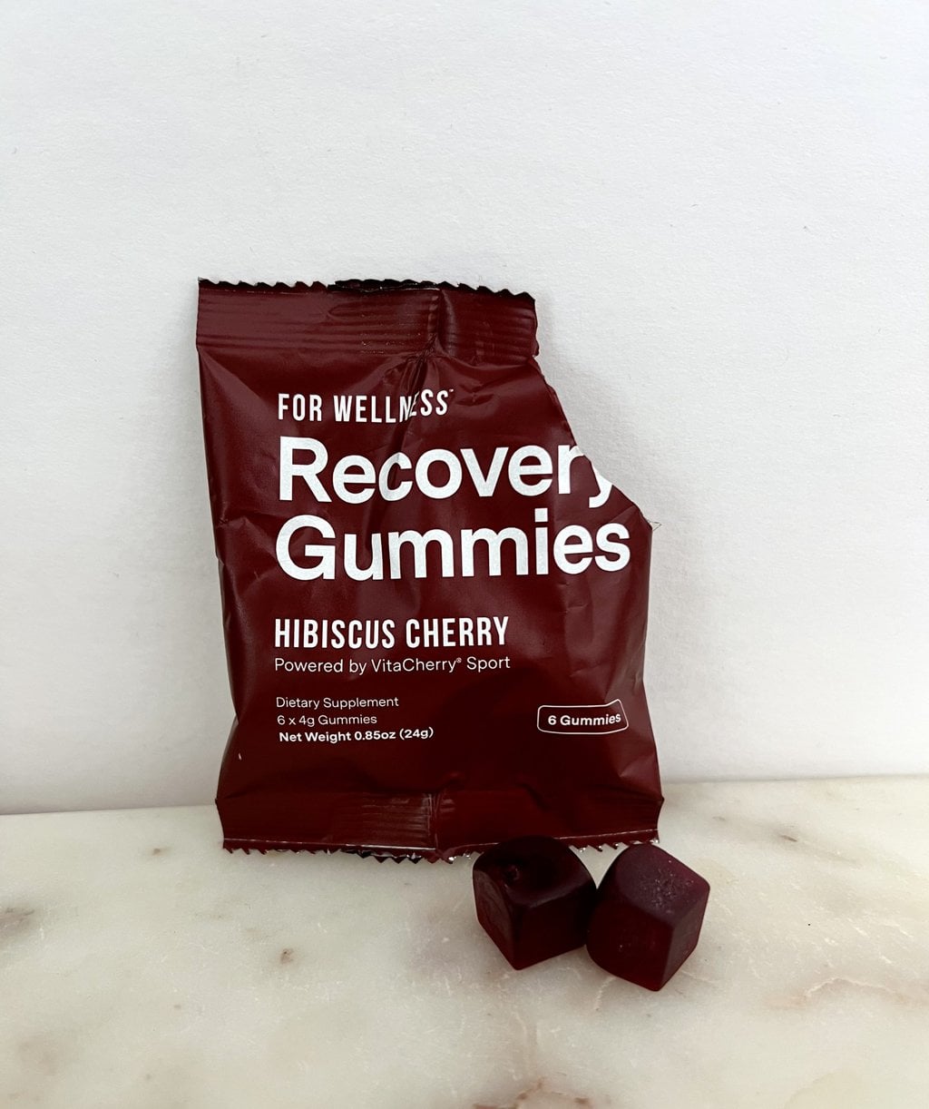 open package of For Wellness Recovery Gummies